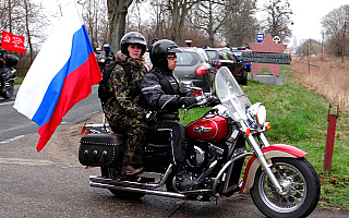 Rosyjscy motocykliści oddali w Braniewie hołd czerwonoarmistom